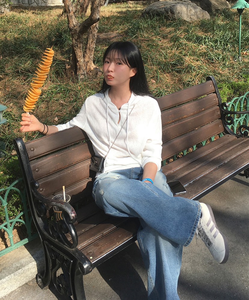 EOMPIT韓國㊣直郵東大門代購女裝新款推薦25春夏休閑長袖T恤EOMPIT長袖T恤