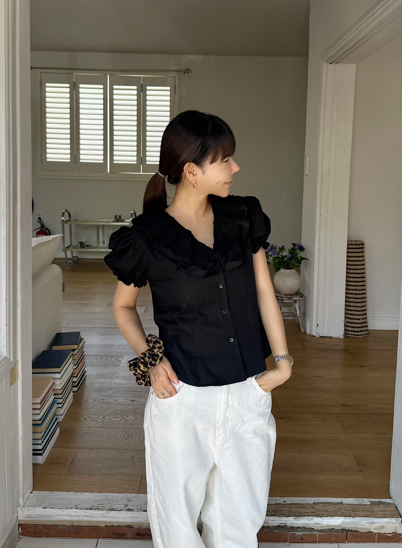 BYRING直郵韓國代購㊣女裝新款25春夏時尚人氣推薦襯衫蕾絲衫BYRING襯衫/蕾絲衫