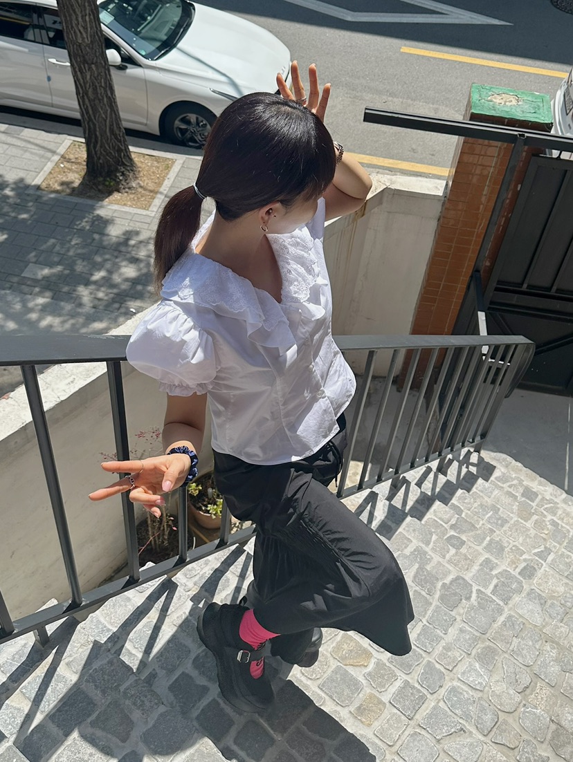 BYRING直郵韓國代購㊣女裝新款25春夏時尚人氣推薦襯衫蕾絲衫BYRING襯衫/蕾絲衫
