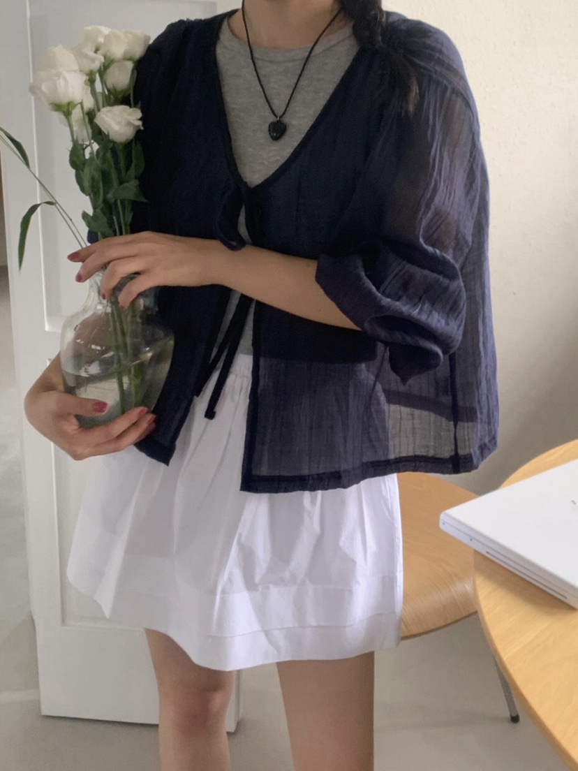 WOOD韓國直郵㊣東大門實拍女裝新款熱賣休閑襯衫蕾絲衫開衫WOOD襯衫/蕾絲衫