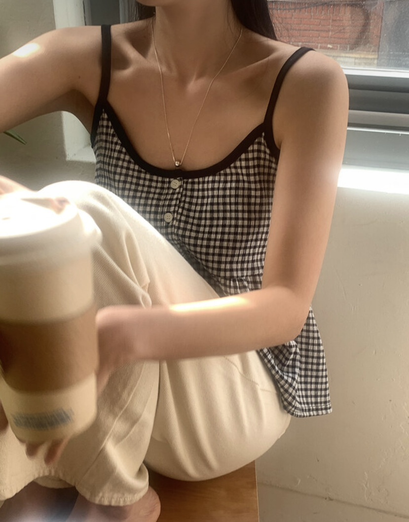 EOMPIT直郵韓國代購㊣女裝新款時尚25春夏人氣推薦吊帶背心EOMPIT吊帶/背心
