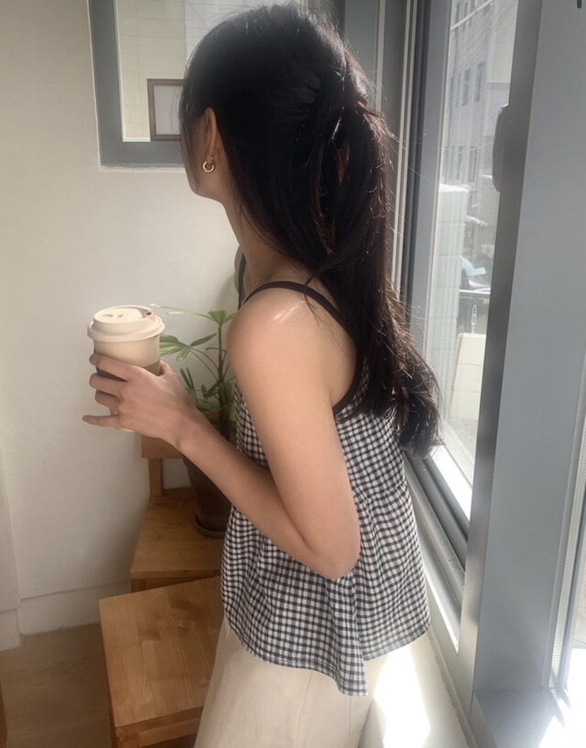 EOMPIT直郵韓國代購㊣女裝新款時尚25春夏人氣推薦吊帶背心EOMPIT吊帶/背心