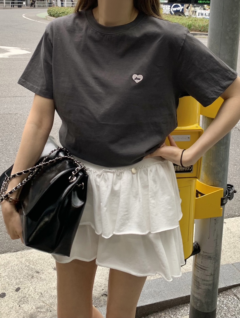 FORMSTUDIO韓國㊣直郵東大門代購女裝新款人氣熱賣時尚T恤圓領FORMSTUDIOT恤圖色5