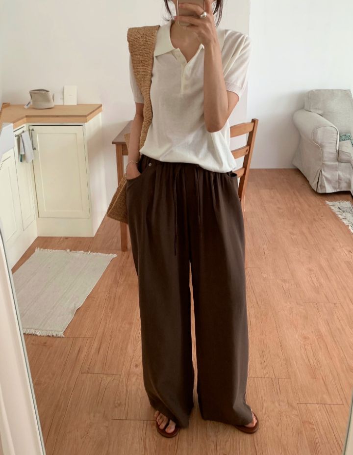 DOIT直郵韓國代購㊣女裝新款時尚25春夏熱賣人氣休閑休閑褲DOIT休閑褲