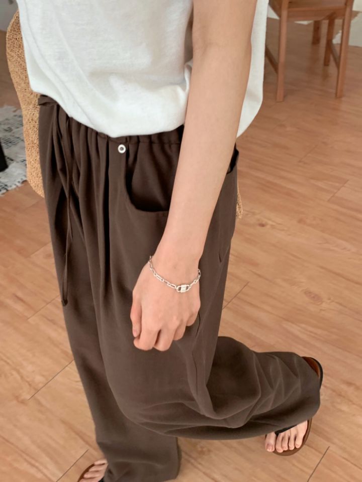 DOIT直郵韓國代購㊣女裝新款時尚25春夏熱賣人氣休閑休閑褲DOIT休閑褲