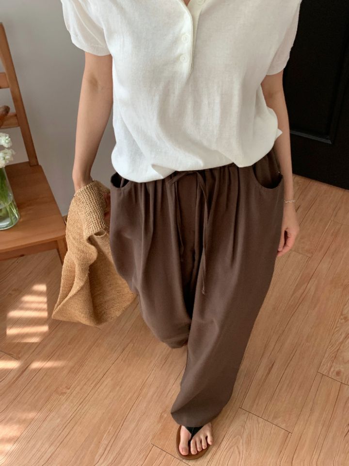 DOIT直郵韓國代購㊣女裝新款時尚25春夏熱賣人氣休閑休閑褲DOIT休閑褲