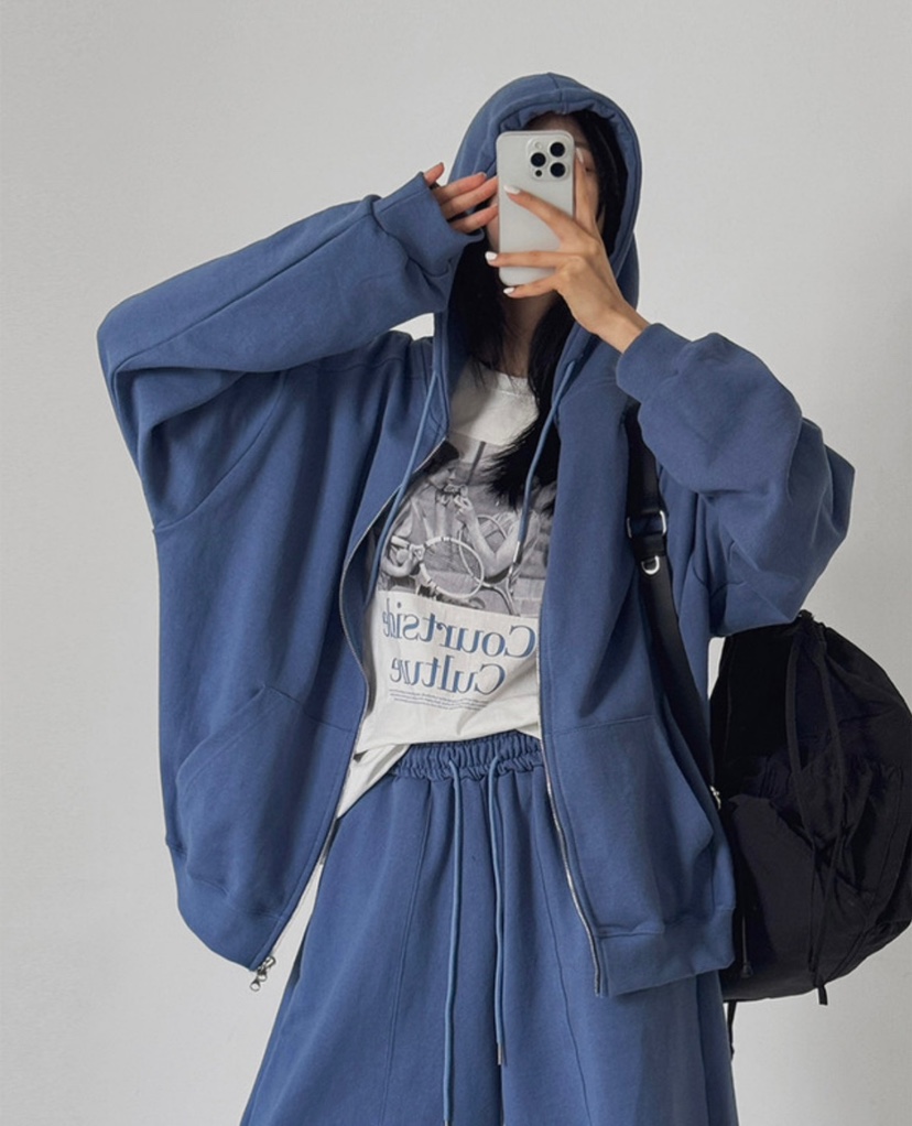 SEEOT韓國㊣直郵東大門代購女裝新品推薦人氣夾克連帽衫露肩GGD夾克