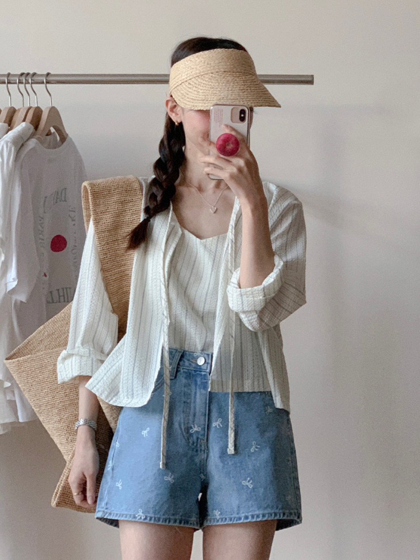 WOOD韓國直郵㊣東大門實拍女裝新品時尚推薦熱賣套裝套裝開衫WOOD套裝