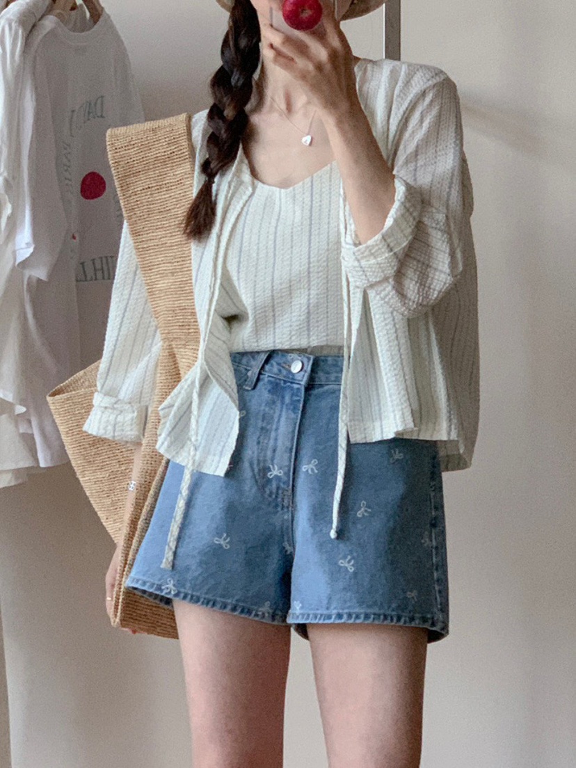 WOOD韓國直郵㊣東大門實拍女裝新品時尚推薦熱賣套裝套裝開衫WOOD套裝