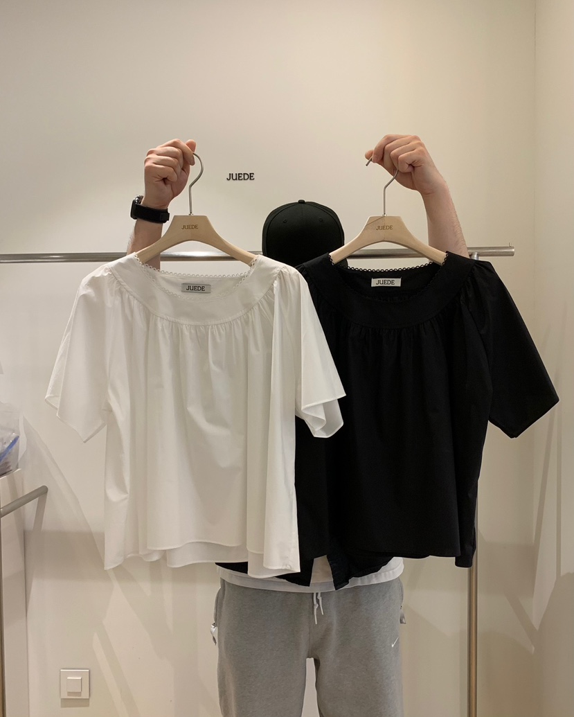 JUEDE(此品牌容易投訴)直郵韓國代購㊣女裝新品時尚襯衫蕾絲衫JUEDE襯衫/蕾絲衫