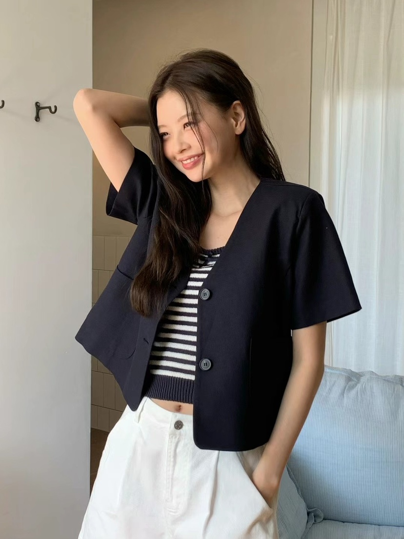 ANOU韓國直郵㊣東大門實拍女裝新款休閑25春夏熱賣人氣夾克ANOU夾克