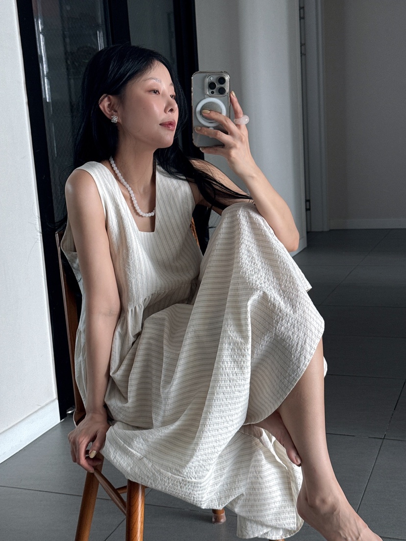 MILUI韓國直郵㊣東大門實拍女裝新品人氣推薦時尚休閑連衣裙MILUI連衣裙