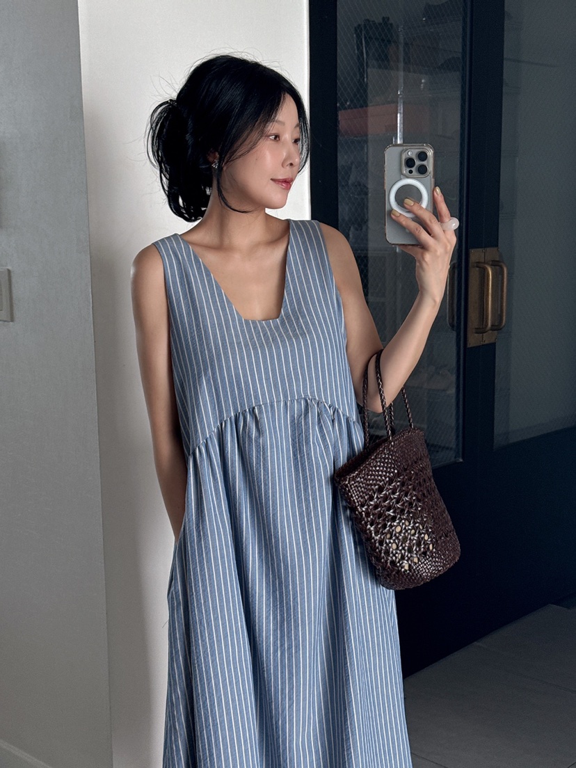 MILUI韓國直郵㊣東大門實拍女裝新品人氣推薦時尚休閑連衣裙MILUI連衣裙