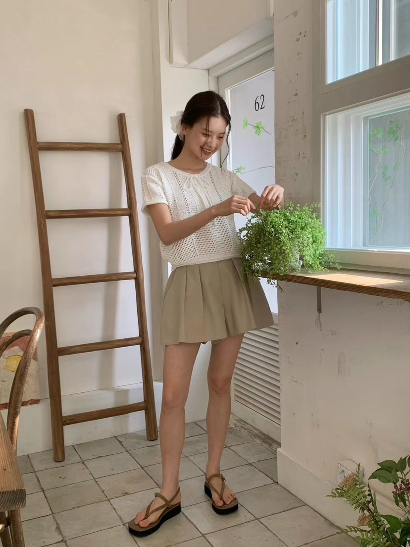 ANOU韓國㊣直郵東大門代購女裝新品推薦時尚25春夏人氣短褲ANOU短褲