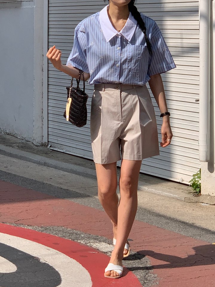 MILUI韓國直郵㊣東大門實拍女裝新款休閑25春夏熱賣推薦短褲MILUI短褲