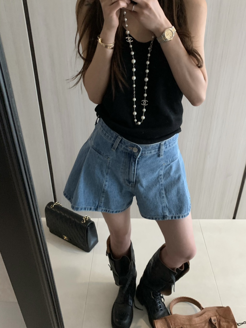 VIRKIN韓國直郵㊣東大門實拍女裝新款25春夏推薦休閑時尚短褲VIRKIN短褲