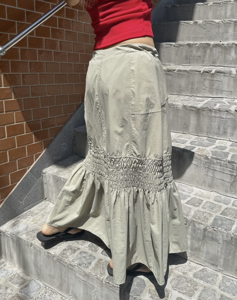 BYRING韓國直郵㊣東大門實拍女裝新款熱賣時尚推薦休閑長裙BYRING長裙