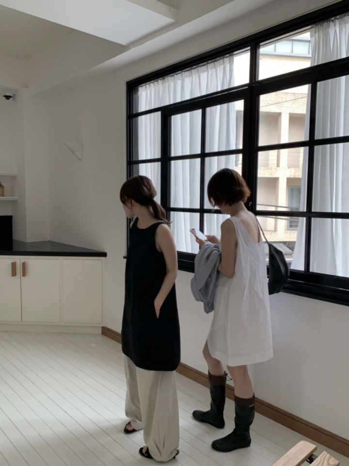 MARE韓國直郵㊣女裝新品休閑人氣25春夏熱賣推薦連衣裙亞麻MARE連衣裙