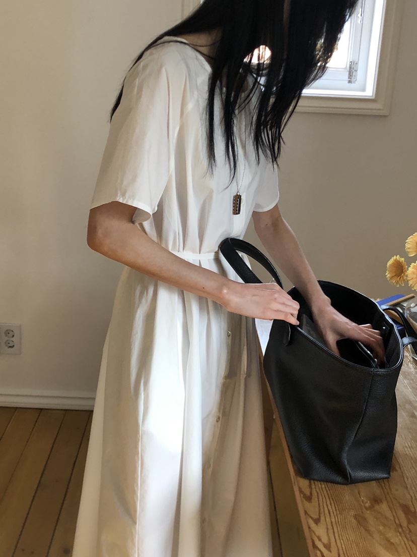 THE EYL直郵韓國代購㊣女裝新款時尚熱賣休閑連衣裙含腰繩THE EYL連衣裙