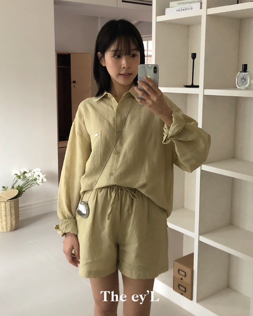 THE EYL直郵韓國代購㊣女裝新品推薦時尚25春夏人氣休閑短褲THE EYL短褲