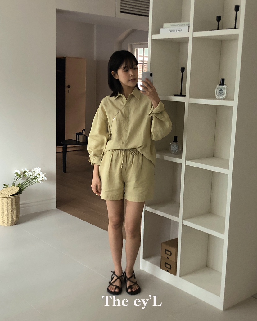 THE EYL直郵韓國代購㊣女裝新品推薦時尚25春夏人氣休閑短褲THE EYL短褲