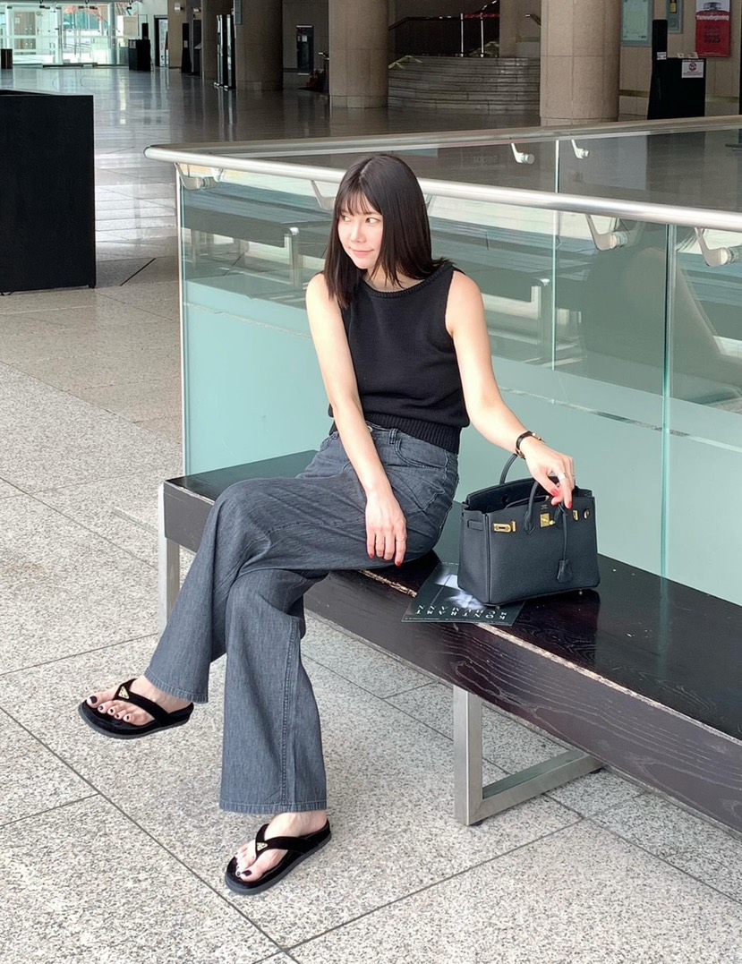 COURGETTE韓國直郵㊣東大門實拍女裝新品時尚熱賣推薦牛仔褲COURGETTE牛仔褲