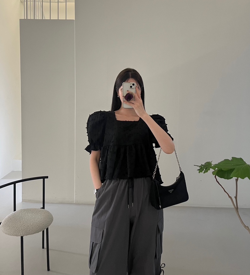 AMUSE SEOUL直郵韓國代購㊣女裝新品休閑人氣時尚襯衫蕾絲衫AMUSE SEOUL襯衫/蕾絲衫