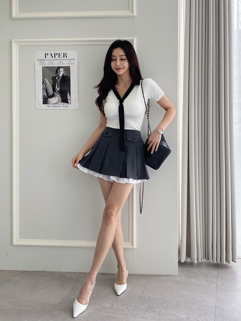 CLOTH直郵韓國代購㊣女裝新款時尚休閑推薦人氣25春夏熱賣裙褲CLOTH裙褲