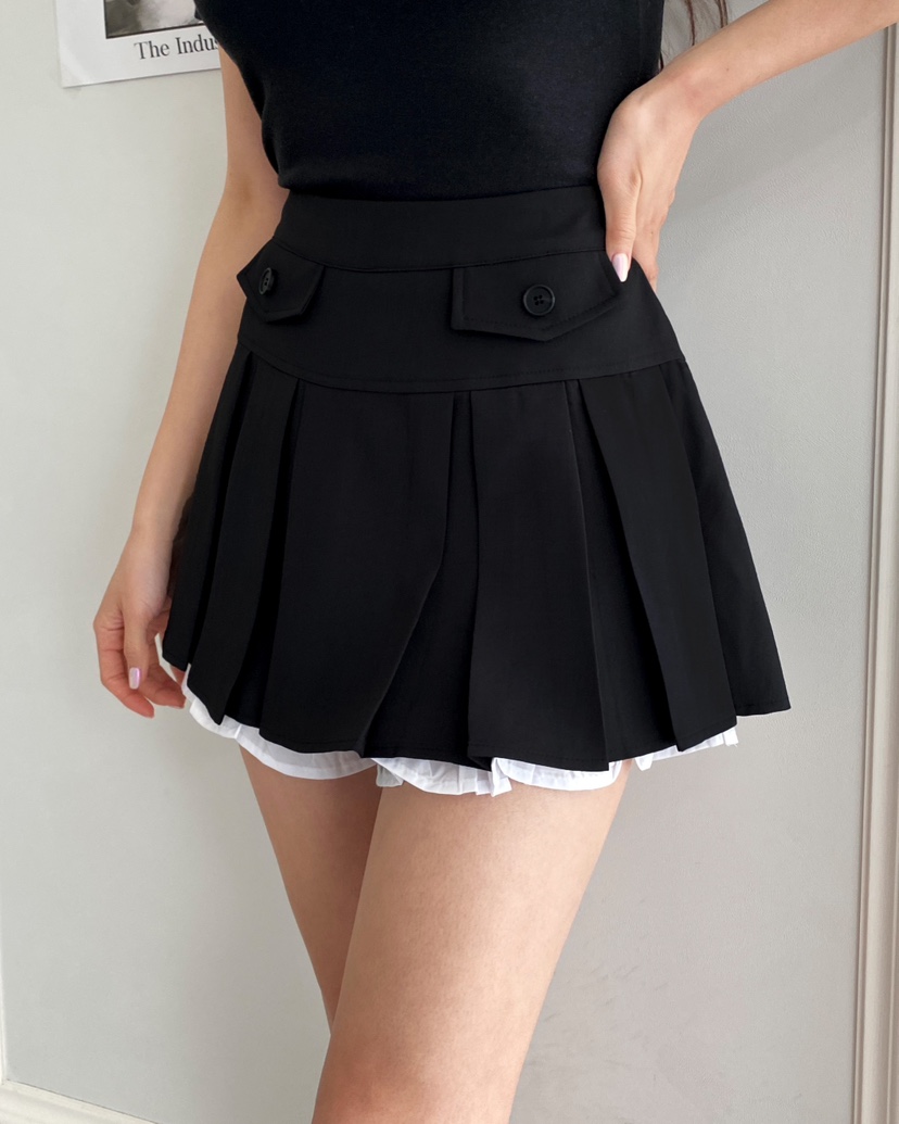 CLOTH直郵韓國代購㊣女裝新款時尚休閑推薦人氣25春夏熱賣裙褲CLOTH裙褲圖色2