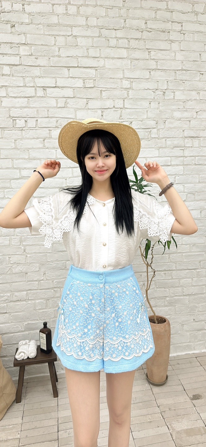 YARD韓國直郵㊣東大門實拍女裝新品時尚人氣休閑襯衫蕾絲衫YARD襯衫/蕾絲衫