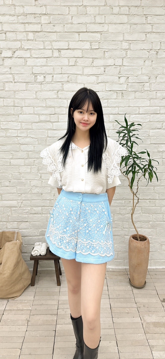 YARD韓國直郵㊣東大門實拍女裝新品時尚人氣休閑襯衫蕾絲衫YARD襯衫/蕾絲衫