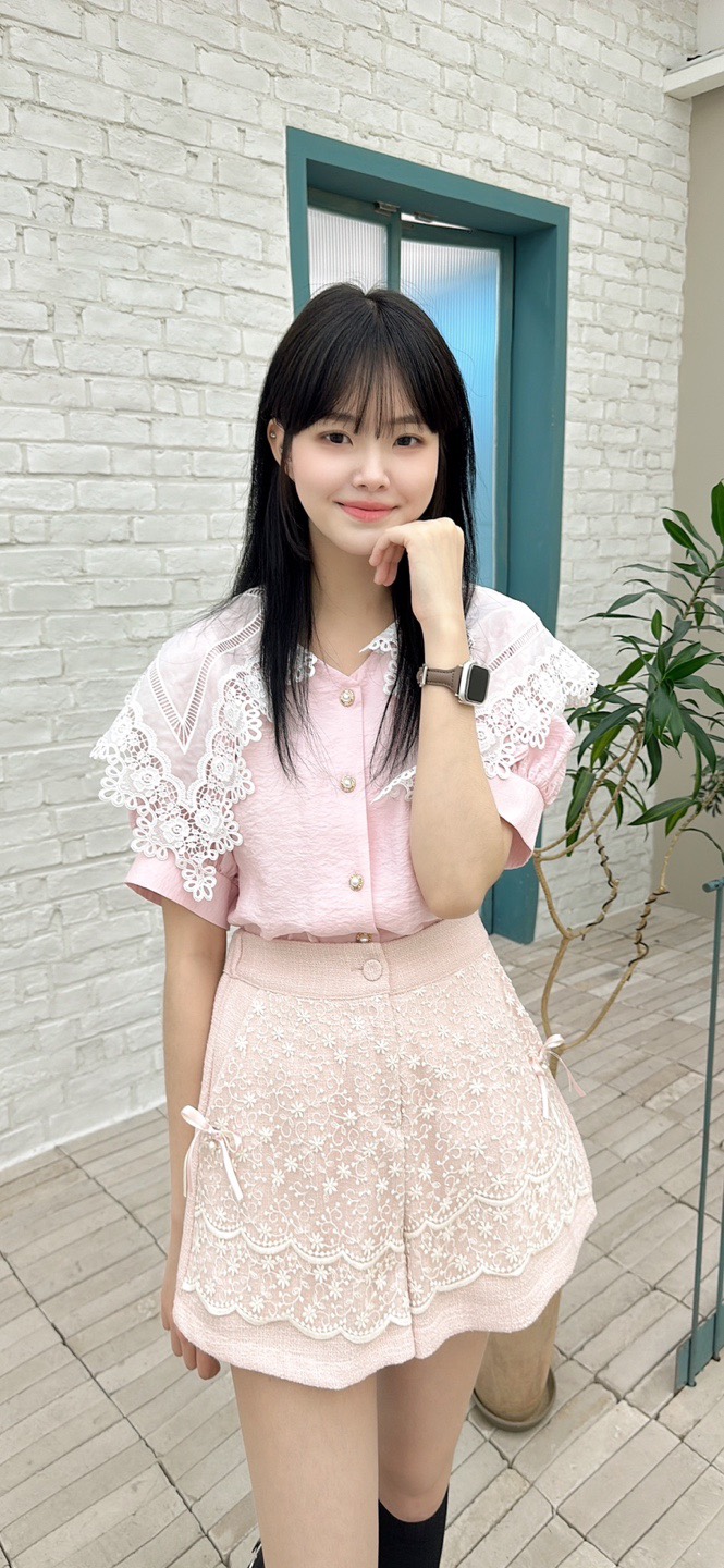 YARD韓國直郵㊣東大門實拍女裝新品時尚人氣休閑襯衫蕾絲衫YARD襯衫/蕾絲衫