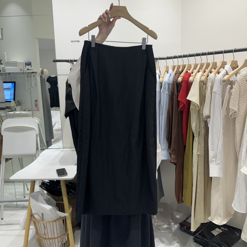 MOWER韓國㊣直郵東大門代購女裝新品人氣時尚25春夏熱賣長裙MOWER長裙圖色2