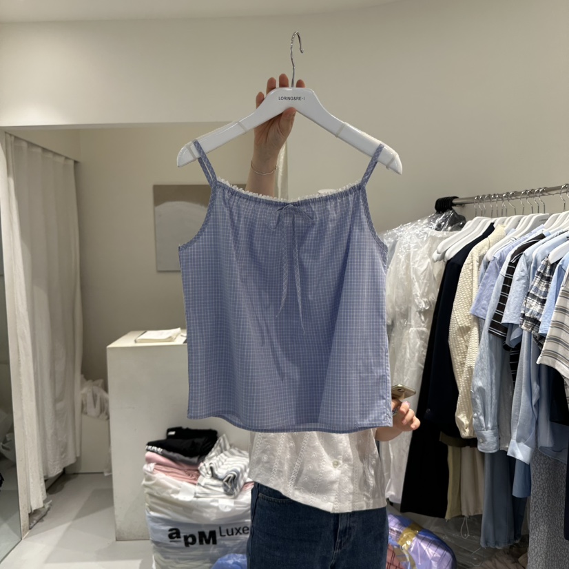 LORING RE I韓國直郵㊣東大門實拍女裝新品時尚人氣吊帶背心LORING RE-I/BARE吊帶/背心圖色2