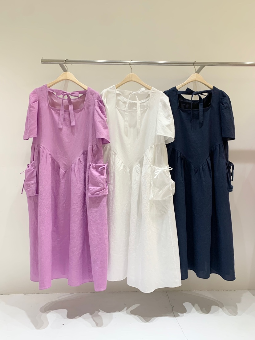 FABRIC直郵韓國代購㊣女裝新品推薦休閑25春夏熱賣連衣裙亞麻FABRIC連衣裙