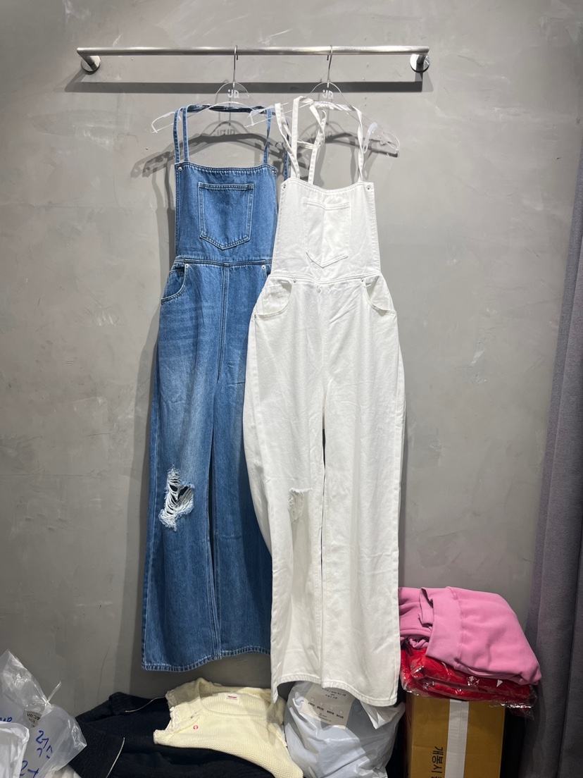 JUDYQUE韓國直郵㊣女裝新款休閑時尚25春夏推薦熱賣人氣背帶褲JUDYQUE背帶褲