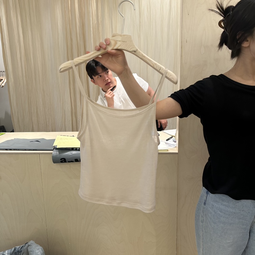 VEGETABLE韓國㊣直郵東大門代購女裝新品熱賣25春夏吊帶背心VEGETABLE吊帶/背心圖色3