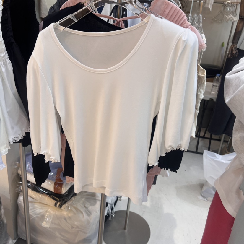 BLACK BIJOU韓國㊣直郵東大門代購女裝新品25春夏時尚推薦T恤BLACK BIJOUT恤圖色2