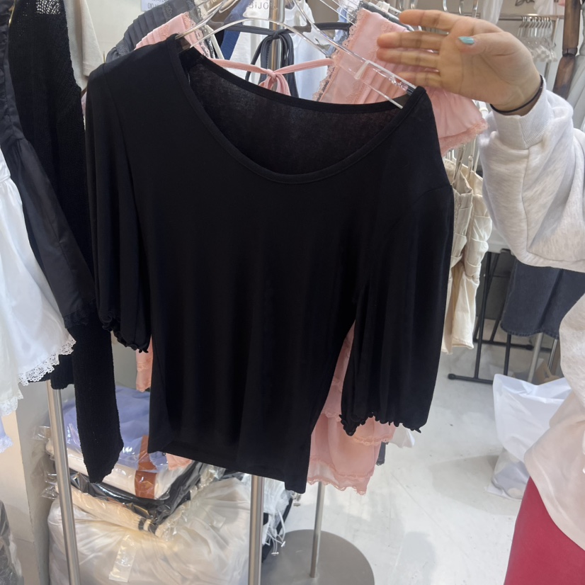 BLACK BIJOU韓國㊣直郵東大門代購女裝新品25春夏時尚推薦T恤BLACK BIJOUT恤圖色3