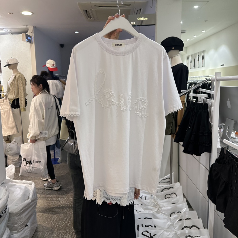 OREUM韓國㊣直郵東大門代購女裝新款休閑推薦時尚25春夏T恤OihEumT恤圖色3