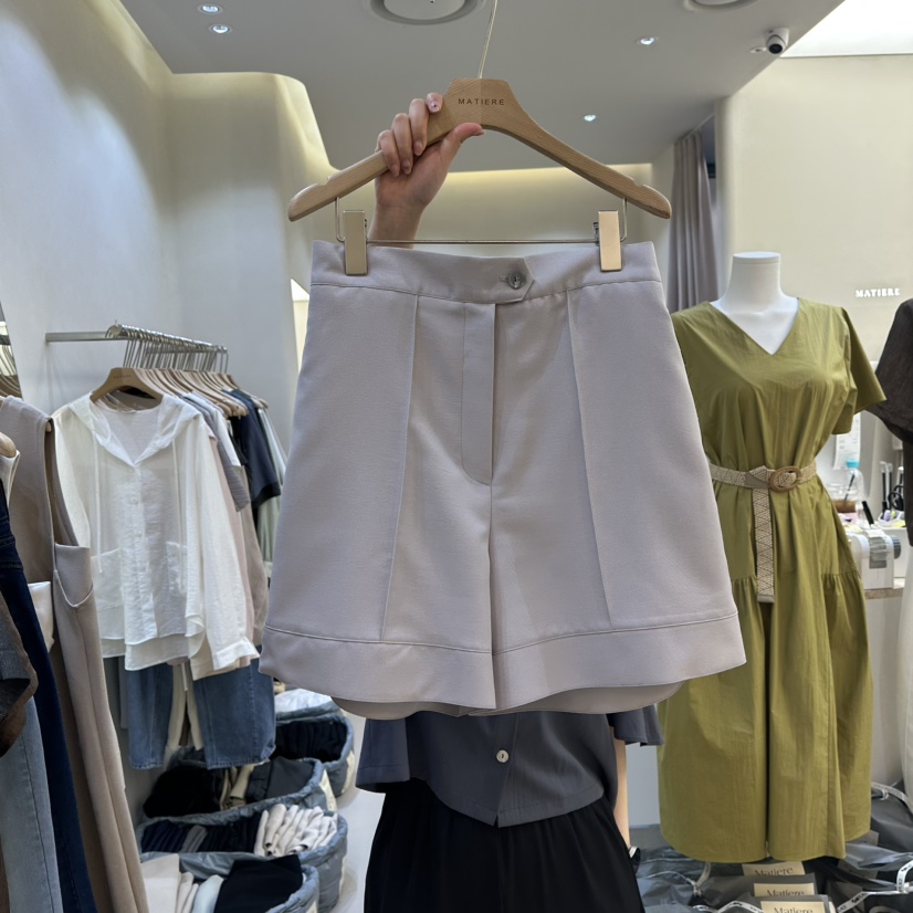 MATIERE直郵韓國代購㊣女裝新品時尚熱賣25春夏人氣休閑短褲MATIERE短褲圖色2
