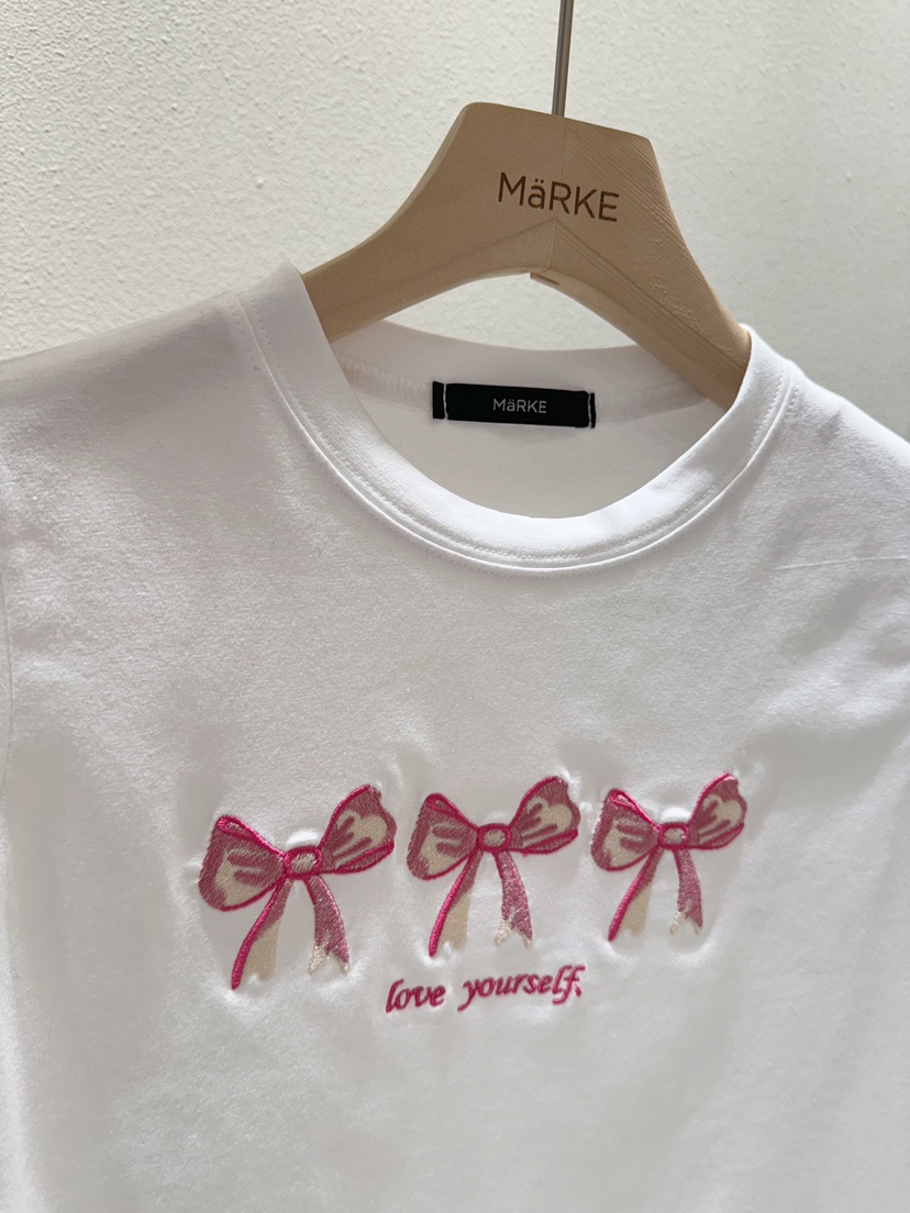 MARKE-P韓國㊣直郵東大門代購女裝新款休閑時尚人氣T恤刺繡MARKE-PT恤
