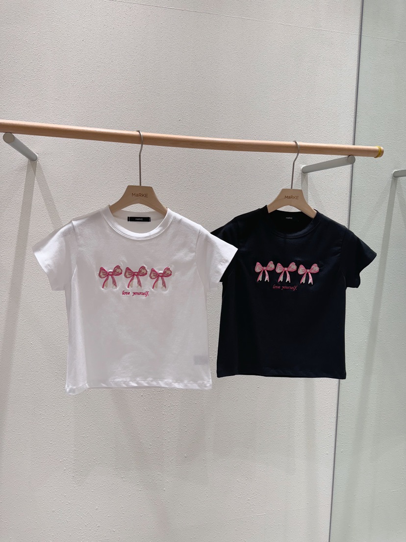 MARKE-P韓國㊣直郵東大門代購女裝新款休閑時尚人氣T恤刺繡MARKE-PT恤