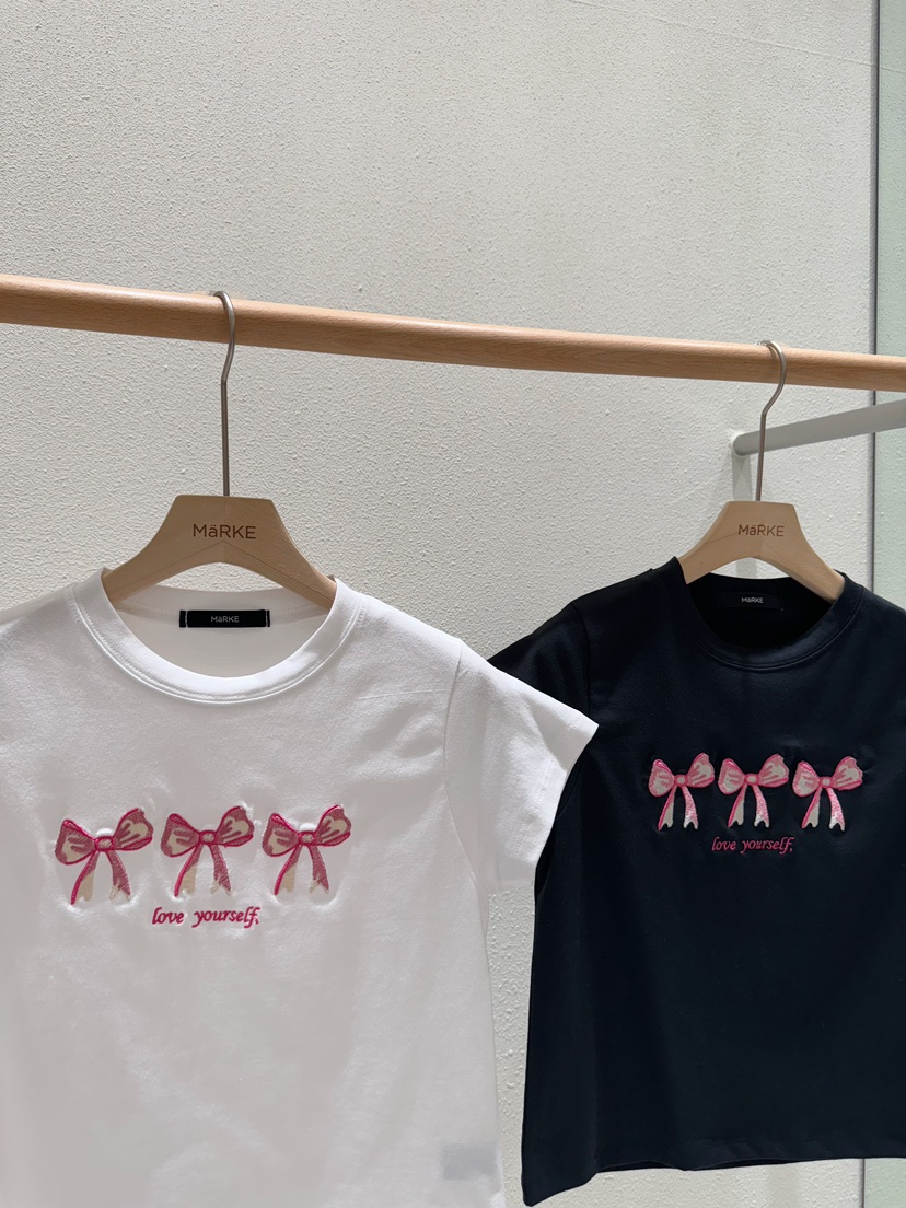 MARKE-P韓國㊣直郵東大門代購女裝新款休閑時尚人氣T恤刺繡MARKE-PT恤