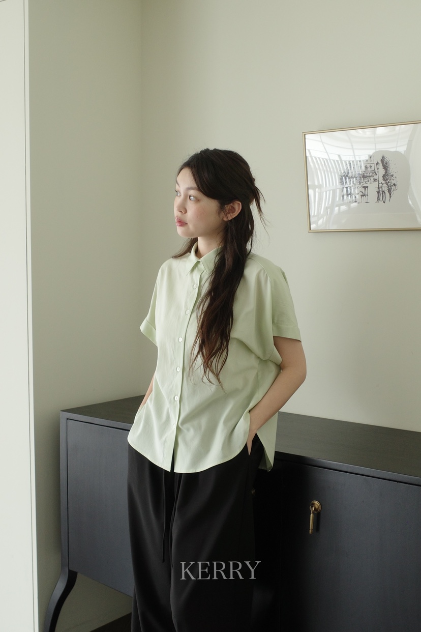 KERRY韓國㊣直郵東大門代購女裝新品熱賣時尚25春夏襯衫蕾絲衫KERRY襯衫/蕾絲衫
