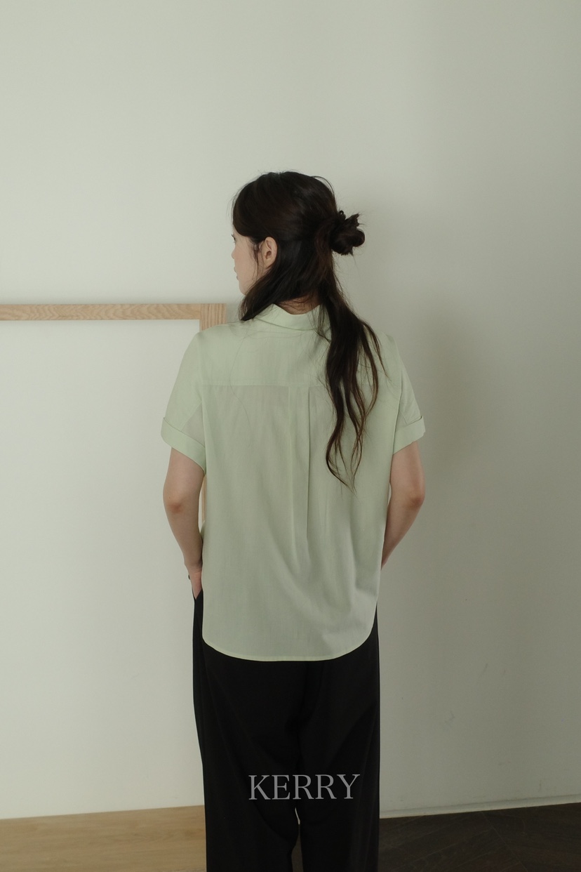 KERRY韓國㊣直郵東大門代購女裝新品熱賣時尚25春夏襯衫蕾絲衫KERRY襯衫/蕾絲衫