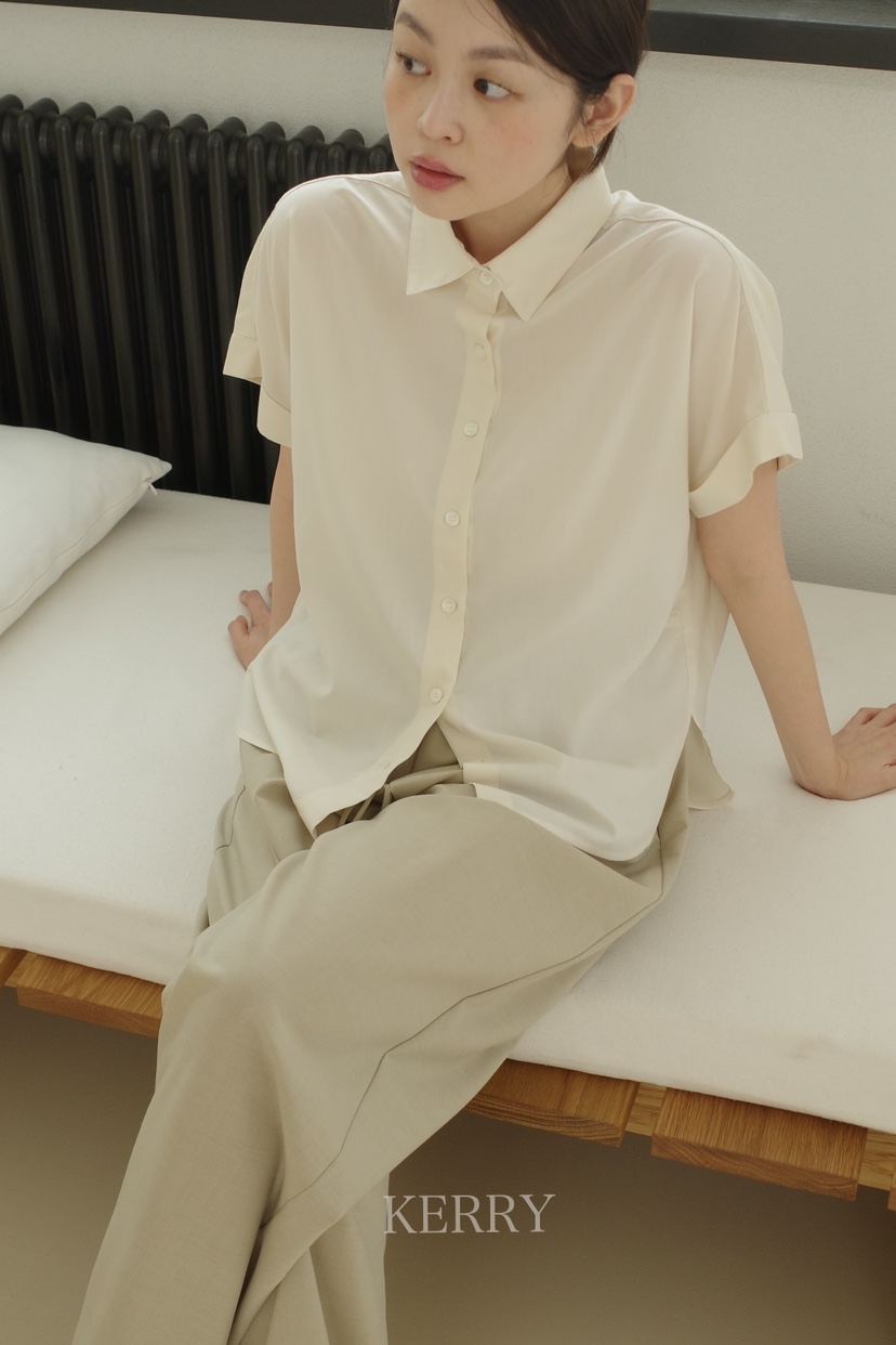KERRY韓國㊣直郵東大門代購女裝新品熱賣時尚25春夏襯衫蕾絲衫KERRY襯衫/蕾絲衫