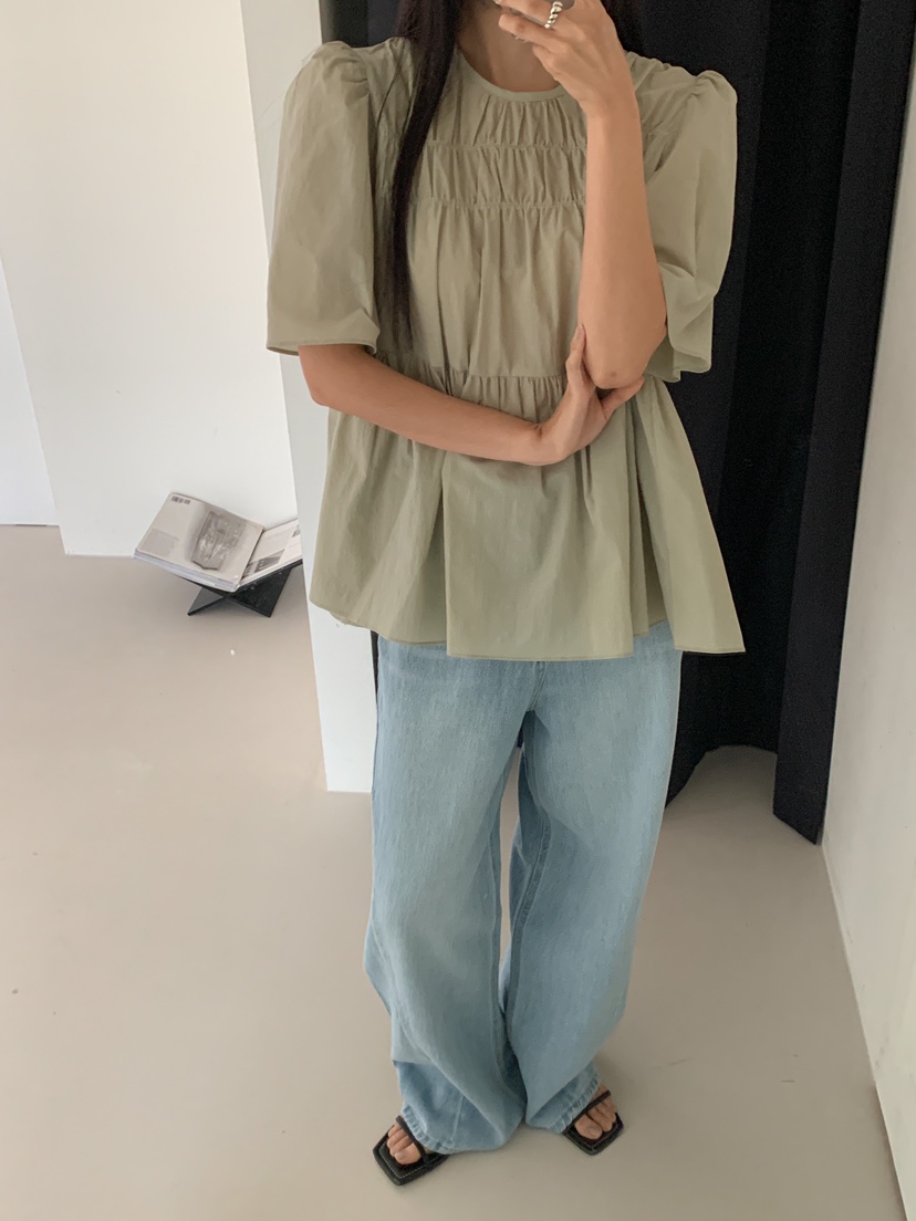GOYOU韓國㊣直郵東大門代購女裝新款推薦休閑時尚襯衫蕾絲衫de goyou襯衫/蕾絲衫