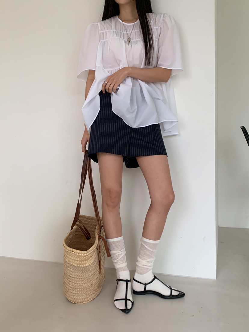 GOYOU韓國㊣直郵東大門代購女裝新款推薦休閑時尚襯衫蕾絲衫de goyou襯衫/蕾絲衫