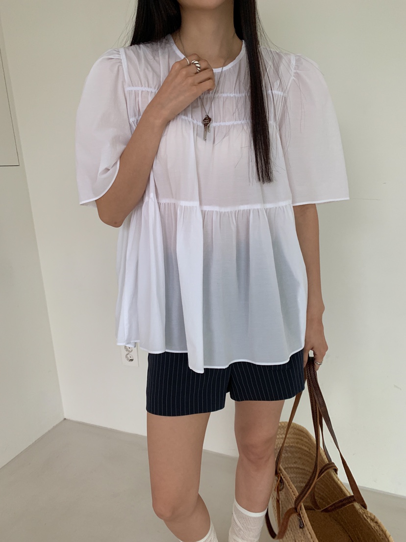 GOYOU韓國㊣直郵東大門代購女裝新款推薦休閑時尚襯衫蕾絲衫de goyou襯衫/蕾絲衫